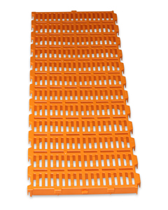 Plastic slat 1200x400 orange open for piglets/type A